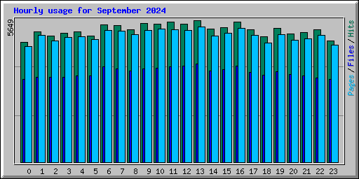 Hourly usage for September 2024